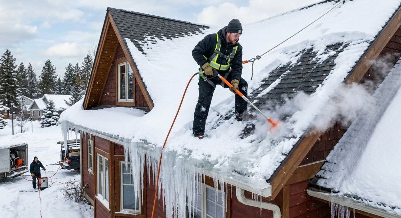 Roof Ice Dam Removal in Seattle, WA